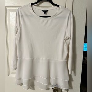 Simply Vera Vera Wang Cream Layered Blouse